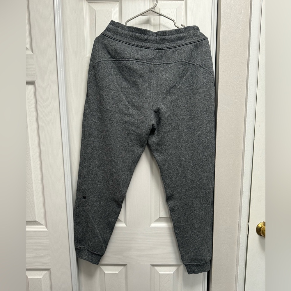 Lululemon on the fly mid rise pants | size L, heathered Gray